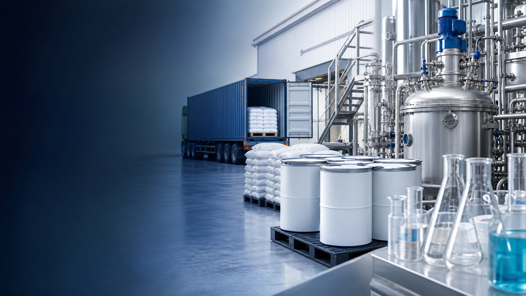 Chemical production and export logistics